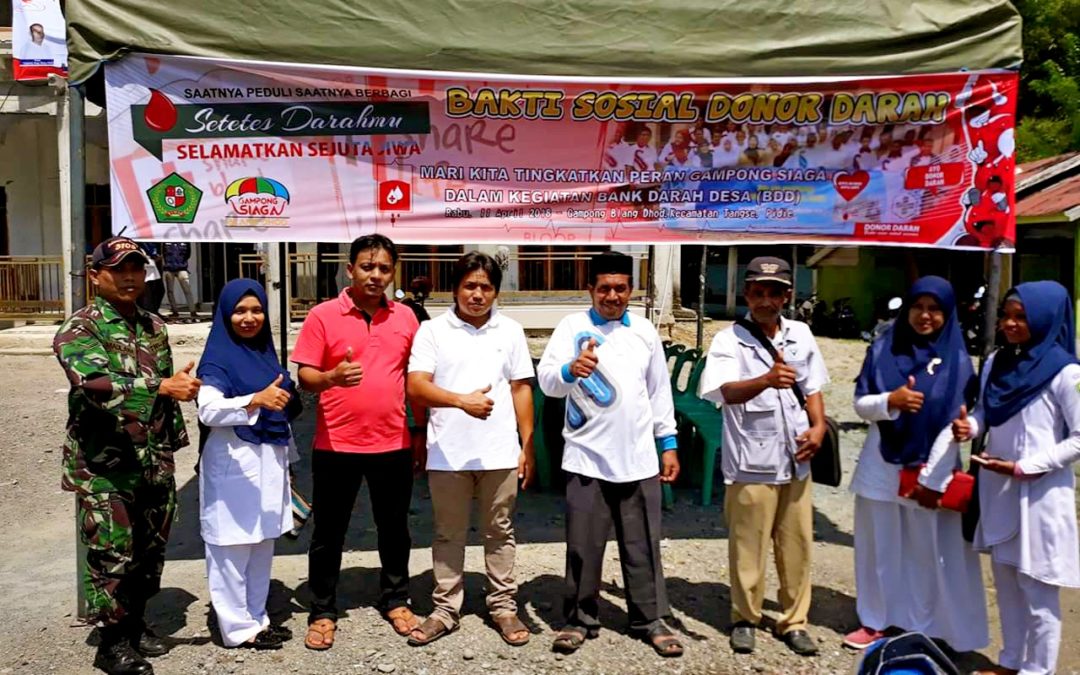 Bakti Sosial Donor Darah Gampong Siaga Blang Dhod